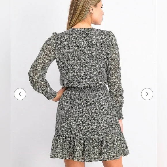 Michael Kors Floral-Print Faux-Wrap - Picture 4 of 13